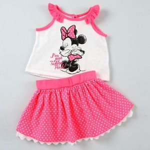 Disney 18 Months Minnie Mouse Tank Skirt Set Baby Girl Clothes Summer Outfit