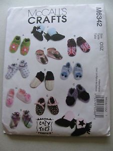 McCall's Pattern M6342 Baby Shoes Boots