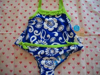 Carters Baby Girls Bathing Suit Swim Suit Blue UPF 40