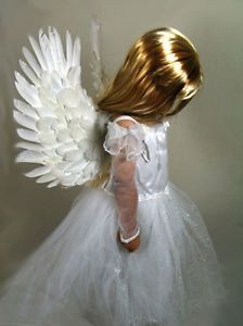 White Feather Angel Costume Wings Halo Small Child Toddler Girl Halloween Fairy