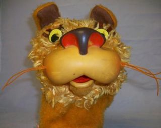 Mattel Vintage 1968 Jabber Jaws Larry The Lion Hand Puppet Plush Toy