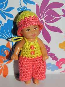 Crochet Krissy 2 5" Barbie Baby Outfit Clothes
