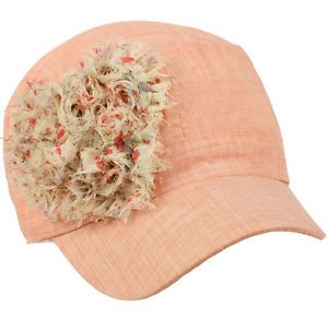 Linen Toddler Girls Kids 4 Summer Flowers Cadet Gi Castro Hat Cap 53 cm Pink