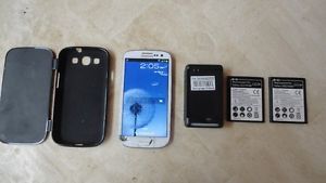 Samsung Galaxy S3 Mobile Phone White T Mobile Used