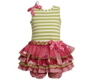 Baby Girls Bonnie Jean Tiered Dress Size 3 6 Months Spring Easter Clothing