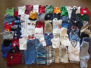 Lot Boy 12 18 MO Baby Gap Clothes Outfit Fall Shirts Short Pant 1 2 Twin Set TCP