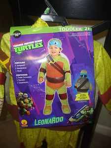 Nickelodeon Teenage Mutant Ninja Turtles Leonardo Toddler Halloween Costume 2T