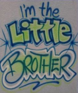 Baby Boy Clotheslittle Brother T Shirt Personalized Custom Airbrush D 625