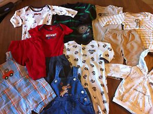 Large Mixed Lot of 12 Carter's Infant Newborn Baby Boy Clothes 6 9 Months
