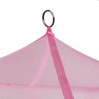 Elegant Pink Mosquito Bug Net Tent Canopy for Baby Toddler Bed Crib Playpens