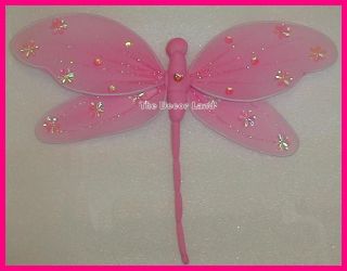 11" DK Pink Dragonfly Nursery Wall Hanging Ceiling Decorations Girls Room Decor