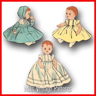 Vintage Baby Doll Clothes Pattern 20" Tiny Tears Betsy Wetsy DY Dee