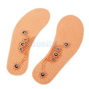 One Pair Clean Health Foot Magnetic Therapy Thener Massage Insoles Shoe Pads