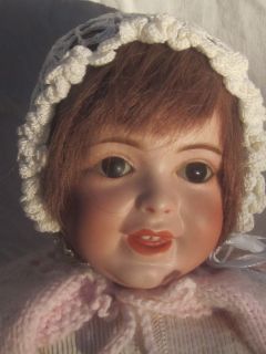 Antique 13" SFBJ 236 Paris Jumeau Jointed Hip Crawling Baby Child Comp Body Doll