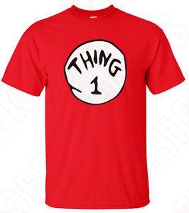 Dr Seuss Thing 1 Thing 2 3 4 5 6 Costume T Shirt NB Toddler Youth Adult Dogs 2