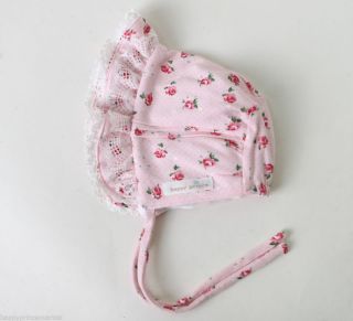 Cotton Lace Baby Infant Girls Easter Bonnet Hat 0 3months Pink