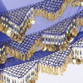 Luxury Tribal Belly Dance Costume Dancing Hip Scarf Wrap Belt Beads 100 Handmade