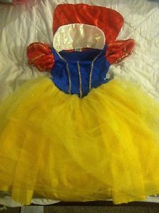 Disney Snow White Costume Dress Up Dress One Size Fits All 6