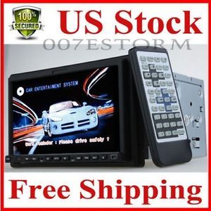Dual DIN Radio TFT 7 inch Touch Screen Car Stereo DVD Player iPod Bluetooth TV