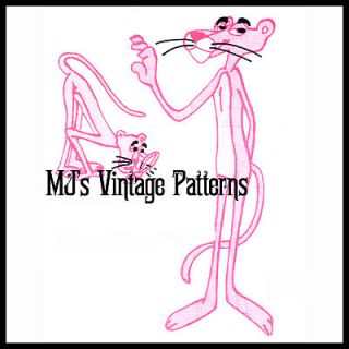 Vintage Pink Panther Stuffed Animal Toy Pattern