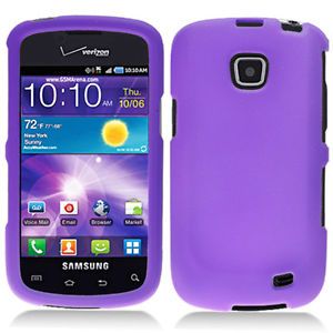 Purple Rubberized Hard Case Cover for Samsung Galaxy Proclaim S720C Accessory