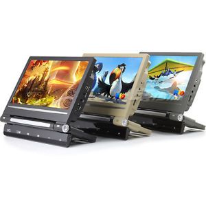 ES398USA 9" HD Digital LCD Screen Car Headrest Monitor DVD USB SD Player IR FM