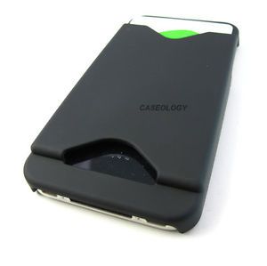 Black Credit Card Holder Hard Case Cover Apple iPhone 4 4S Phone Accessory