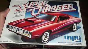 MPC Super Charger Dodge Charger Vintage 1 25 Model Car Mountain Kit 1986