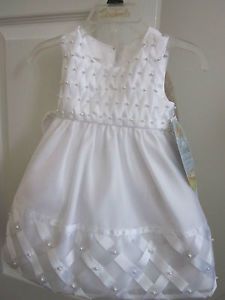 Infant White Flower Girl Dress Cinderella by Special Occasions 12 Months