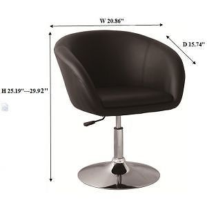PU Leather Hydraulic Lift Adjustable Cushion Seat Lounge Bar Chair 158
