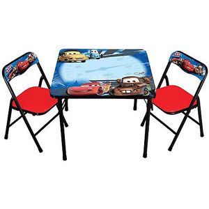 Disney Cars Lightning McQueen Kids Table and Chair Set New