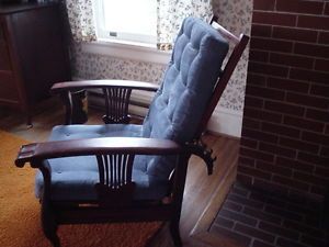Antique Heywood Wakefield Morris Chair Original Signed Mission Style Recliner