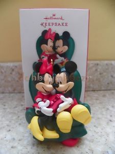 Hallmark 2013 Two to A Chair Mickey and Minnie Mouse Disney Christmas Ornament