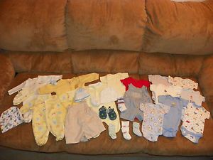 Preemie Baby Boy Outfits Clothes Pants Tops Bottoms Whites Colors Shirts Lot