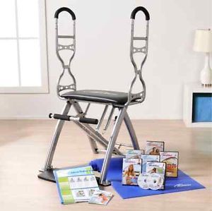 Malibu Pilates Pro System Chair with Mat Sculpting Handles and 7 DVDs ...