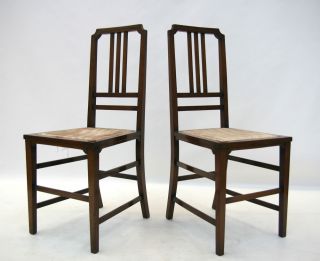 Pair of Antique Victorian Bedroom Chairs Mahogany Occasional Chairs