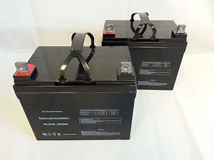 Two Batteries Pride Jazzy Select Elite Power Chair Scooter Battery UB12350 U1