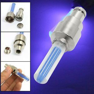 Blue LED Light Valve Stem Caps Cover for Motorcycle Auto Car Wheel Tyre Tire