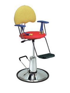 Pibbs 1803 Salon Barber Child 's Styling Chair w Safety Belt