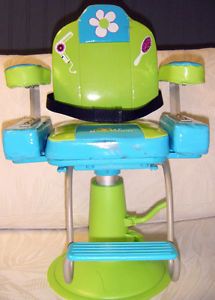 Our Generation Salon Chair for 18" Doll Aqua Lime Green