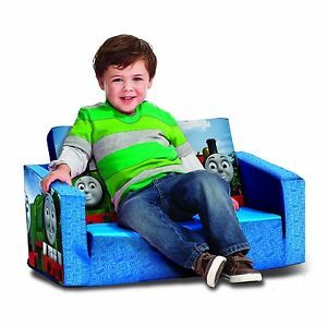 Boys Lounge Chair Flip Open Sofa Couch Kids Bed Thomas Train Bedding Sheets