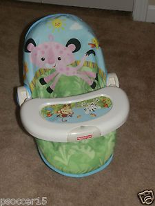 Fisher Price Tolly Tots Doll Car Seat Carrier Feeding High Chair Rainforest