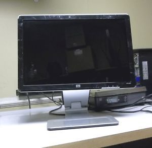 HP Pavilion W2207 22" Widescreen LCD TFT Monitor DVI VGA USB Audio Blk as Is