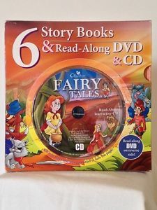 6 Story Books Read Along Interactive DVD CD Fairy Tales Creative Publishing