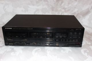 Pioneer Stereo Double Cassette Tape Deck Ct 1280WR Dual Auto Reverse