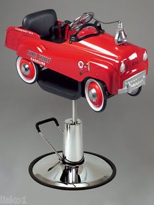 Pibbs 1804 Kids Barber or Styling Chair "Fire Engine" Pedal Car
