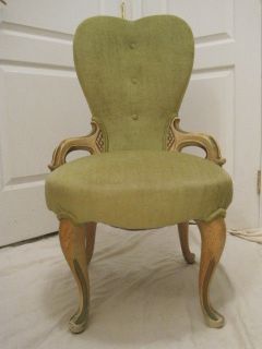 Vintage French 1950's Chair Very Ornate Detail Excellent Condition