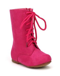 Jelly Beans Echoma New Suede Round Toe Lace Combat Riding Boot Toddler Girl