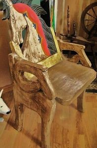 Horse Head Chair Hand Carved Solid Wood