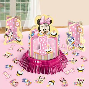 Disney Minnie Mouse 1st Birthday Table Decorating Kit Party Supplies Decorations